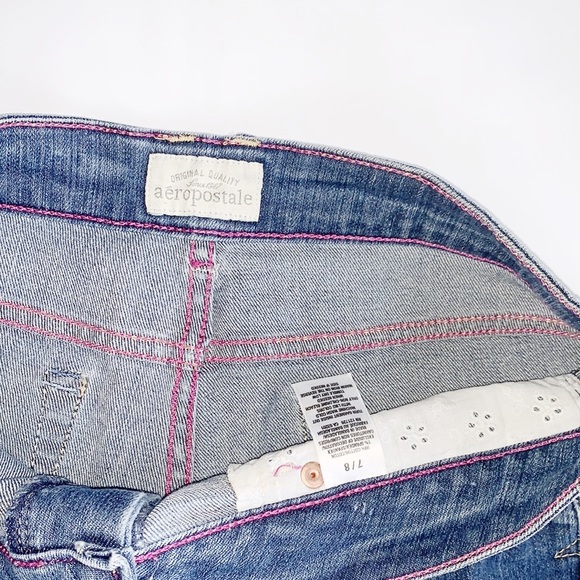 Aeropostale | Jean Cutoff Shorts Size 7/8 Blue - Picture 3 of 3